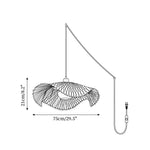 Load image into Gallery viewer, Natural Woven Shade Plug-In Light