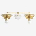Load image into Gallery viewer, Artivo Layered Dual Heads Wall Sconce – Scandinavian Minimalist Designer Wall Sconce for Vanity or Corridor
