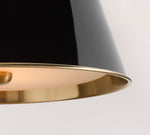 Cargar imagen en el visor de la Galería, Lámpara colgante de campana de metal Forvara: elegante lámpara colgante individual para isla
