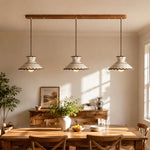 Bild in Gallery-Viewer laden, French Vintage Scalloped Ceramic Pendant Light 9