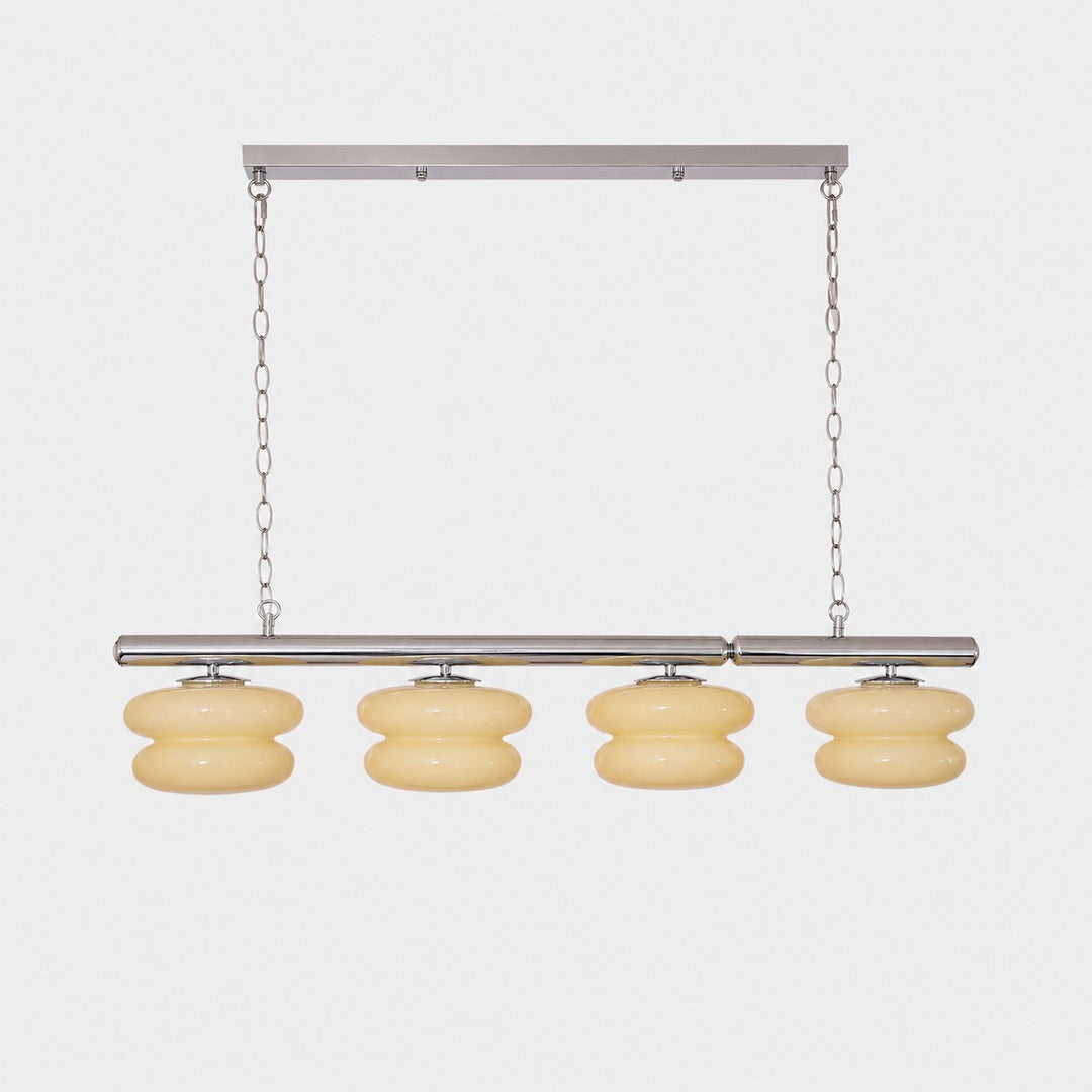 Bauhaus Glass Dining Room Chandelier