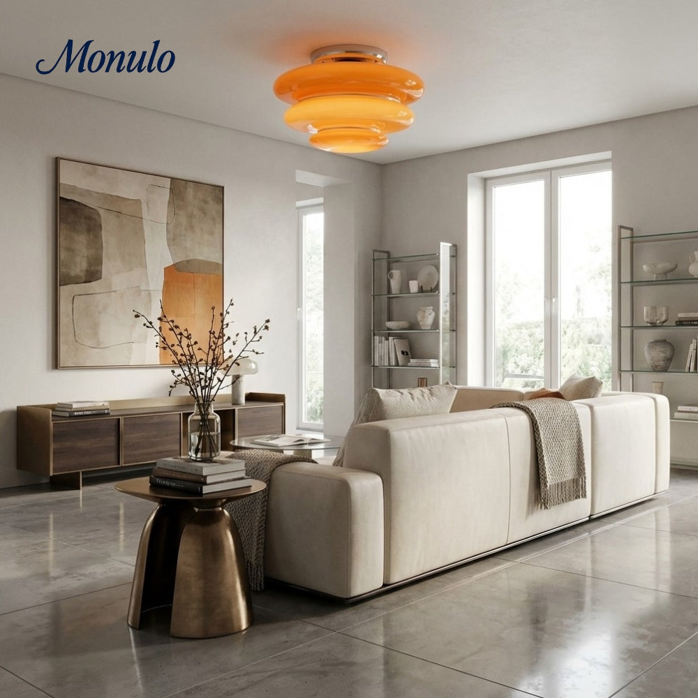 Plafonnier superposé Cirren - Luminaire d'ambiance moderne et sculptural pour les salles à manger et les salons