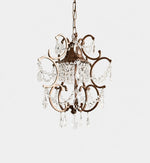 Load image into Gallery viewer, Clear crystal pendant light
