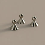 Cargar imagen en el visor de la Galería, Sculptural brass cabinet knobs shown from several angles
