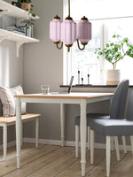 Bild in der Galerieansicht laden, Eloise Kronleuchter – Milchglas-Kronleuchter in einem Vintage-Stil-Finish
