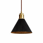 Bild in Gallery-Viewer laden, Turned Wood Conical Plug-In Pendant