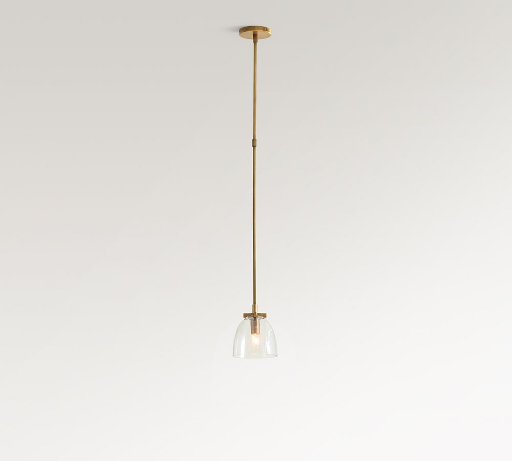 Auria Glass Dome Pendant Light – Clear Glass Elegance For Any Space