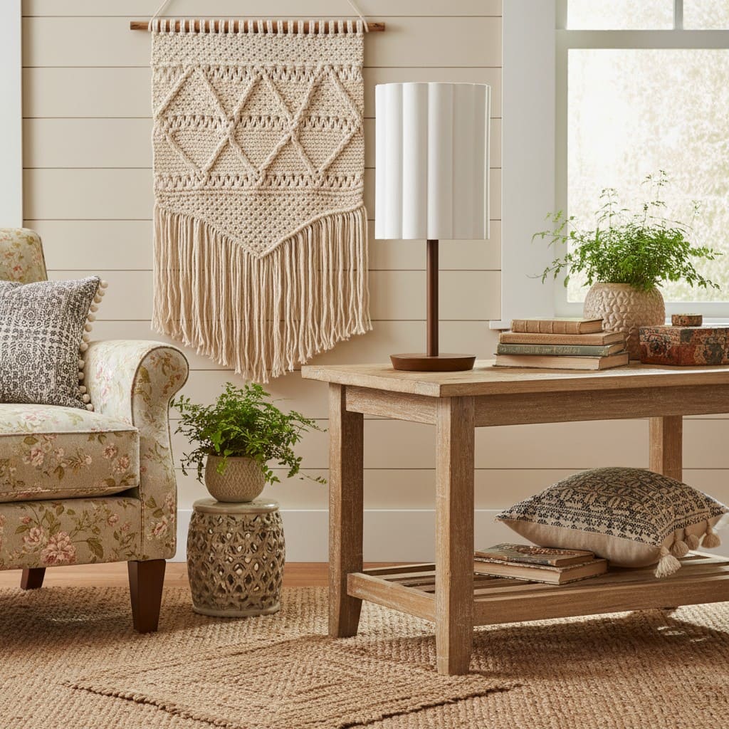 Linbron Wood Base Modern Lamp – Diffused Lighting for Open Living Spaces and Home Offices