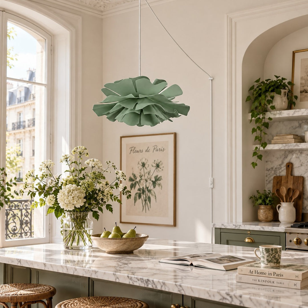 Sculptural Flower Pendant Lamp
