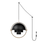Bild in Gallery-Viewer laden, Adjustable Metal Hemisphere Plug-In Swag Pendant