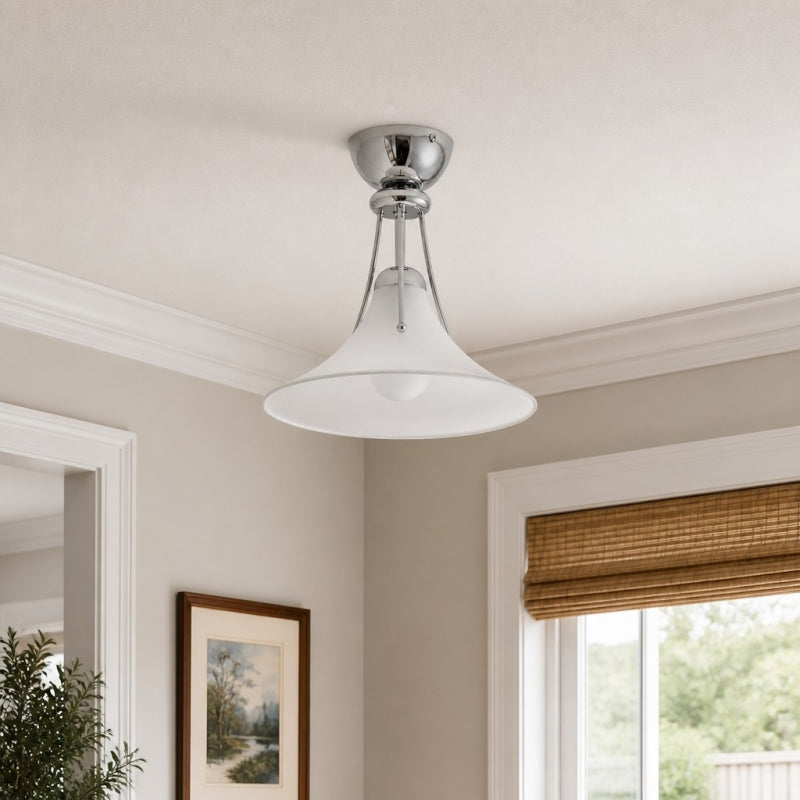 Kallera Magnolia Ceiling Light – Gradient Design Lampshade for Bedroom and Hallway