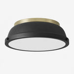Charger l'image dans la visionneuse de galerie, Metal Flush Mount Ceiling Fixture with Frosted Diffuser