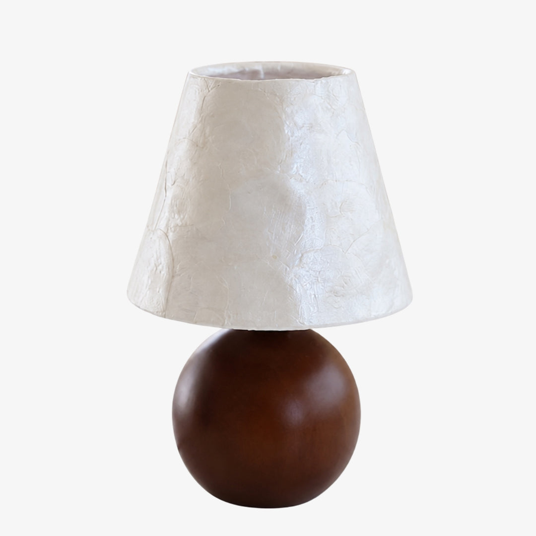 Lámpara de mesa con pantalla suave y estilo rústico costero para decoración de sala