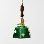 Bild in Gallery-Viewer laden, Handmade Stained Glass Bow Pendant Lamp
