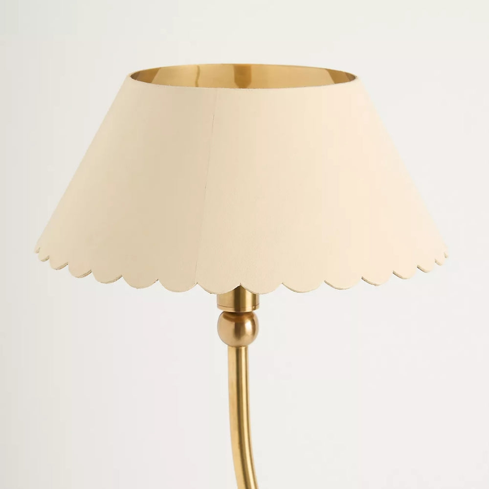 Foldray Scalloped Linear Chandelier - Leather Style for Dining Room
