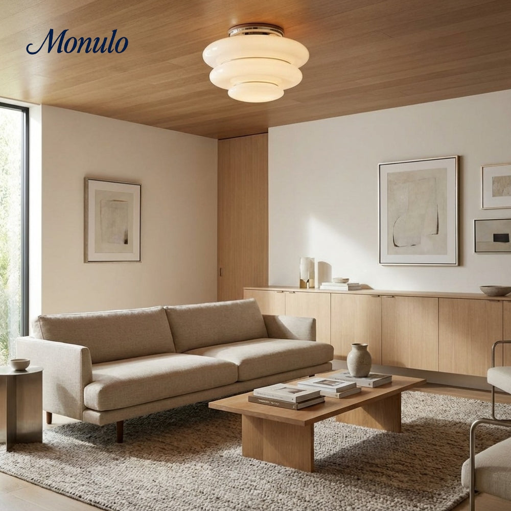 Plafonnier superposé Cirren - Luminaire d'ambiance moderne et sculptural pour les salles à manger et les salons