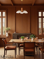 Load image into Gallery viewer, Medieval Log Style Vintage Glass Chandelier
