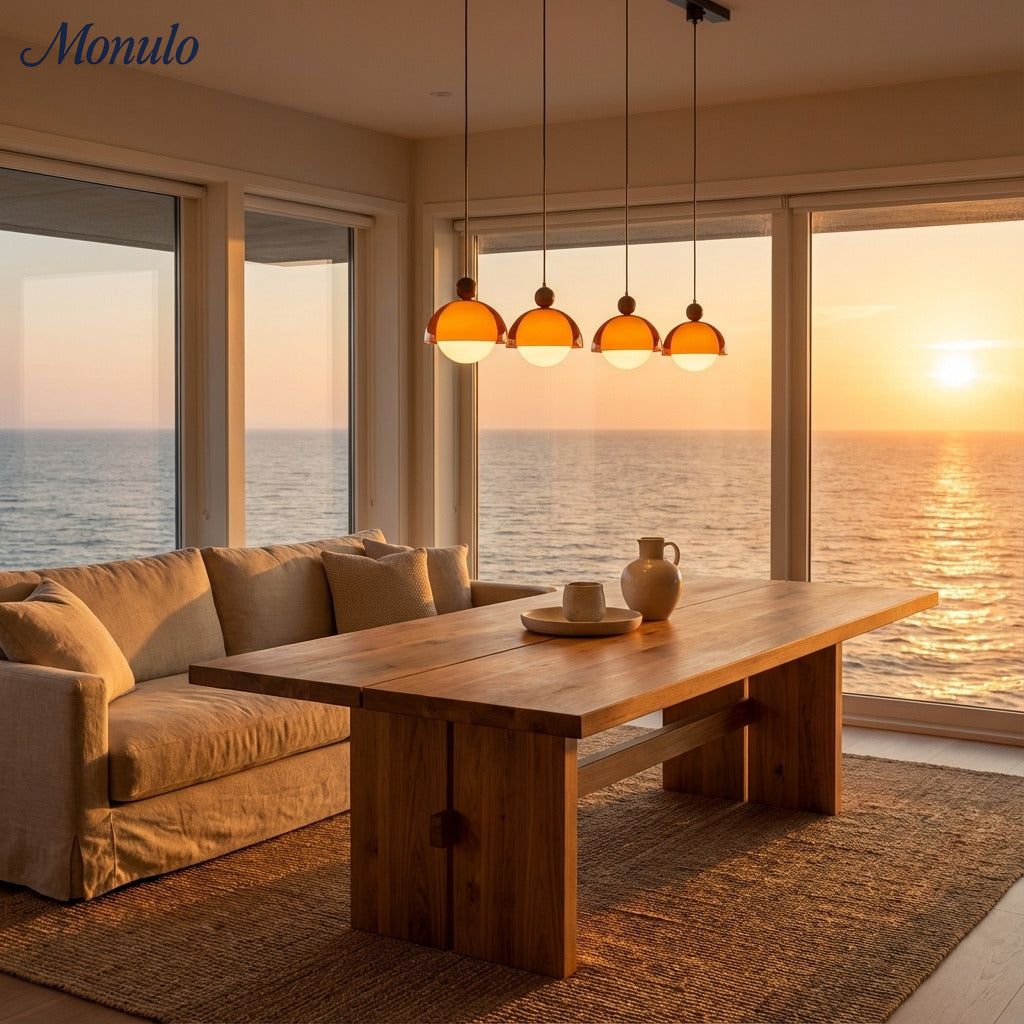Sunset Afterglow Vintage Pendelleuchte Dekorative Ambient-Pendelleuchte für Schlafzimmer und Leseecke