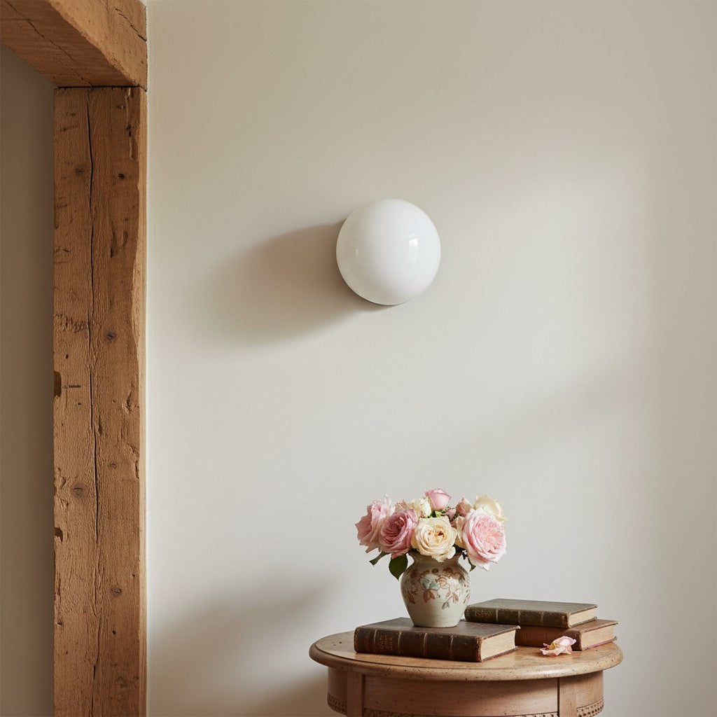 Glorica Glass Globe Wall Sconce - Multi-Color Modern Minimalist Light