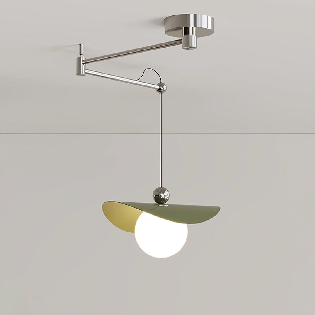 Simple Adjustable Metal Swing Arm Pendant Lamp M15