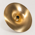 Load image into Gallery viewer, Brushed Brass Umbrella Pendant Light