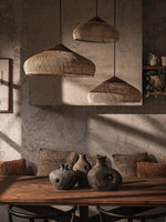 Bild in Gallery-Viewer laden, Woven Rattan Wood Plug-In Pendant Light