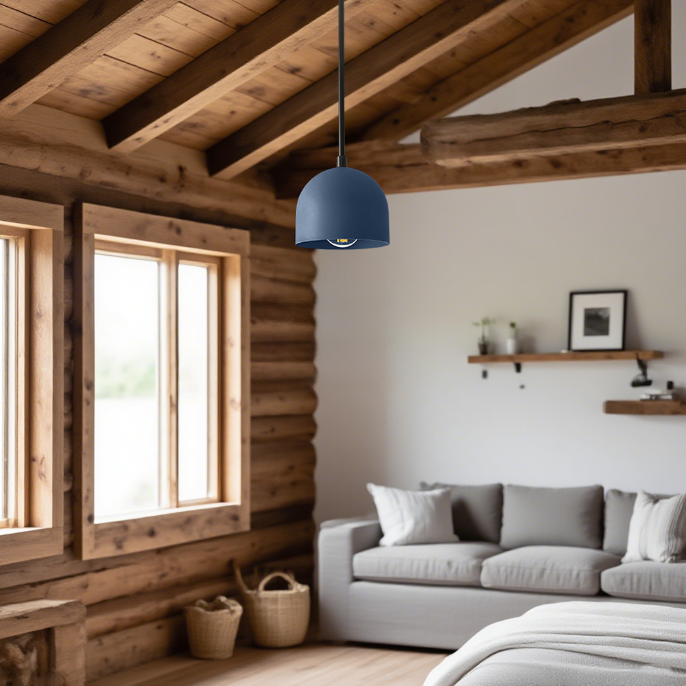 Suspension Farmhouse – Suspension Vanity avec dôme coloré