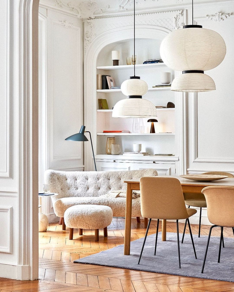 Rounded Layered Paper Plug-In Pendant