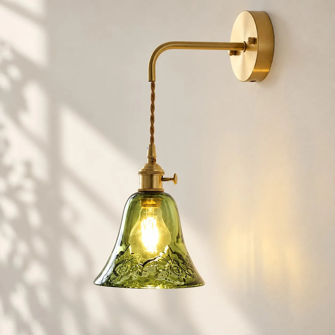 Glass Flower Vase Pendant Light