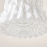 Bild in Gallery-Viewer laden, Textured white milk glass shade close-up
