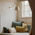 Load image into Gallery viewer, Foldray Scalloped Task Sconce - Leather Wall Light for Home
