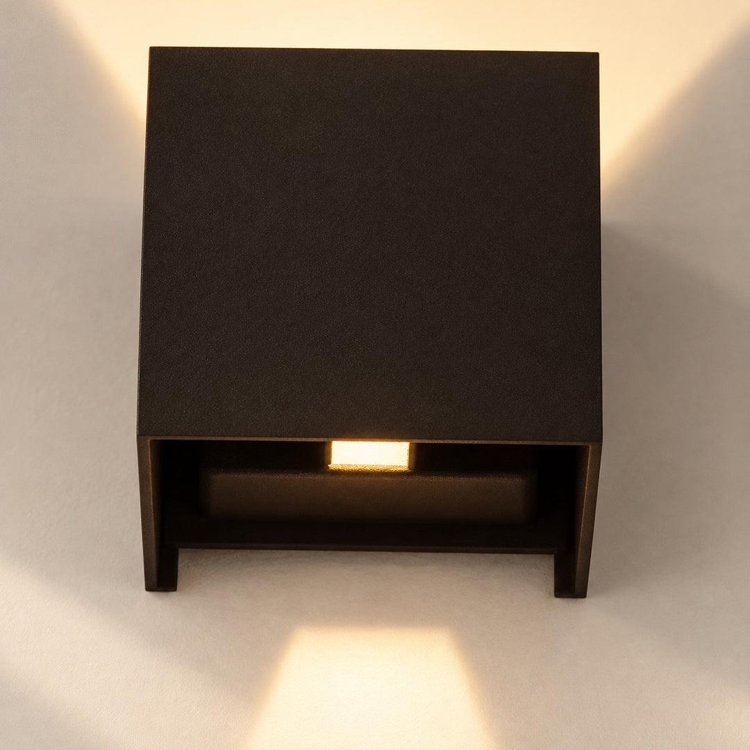 Beam Shaping Open Flap Aluminium Wall Light
