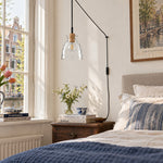 Load image into Gallery viewer, Sculptural Ripple Glass Pendant Lamp