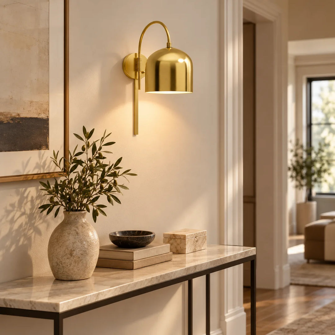 Small Arched Sconce for a Dry Wall