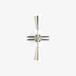 Charger l&#39;image dans la visionneuse de galerie, Pyralis Cone Art Deco Brass Sconce - Industrial Vanity Light
