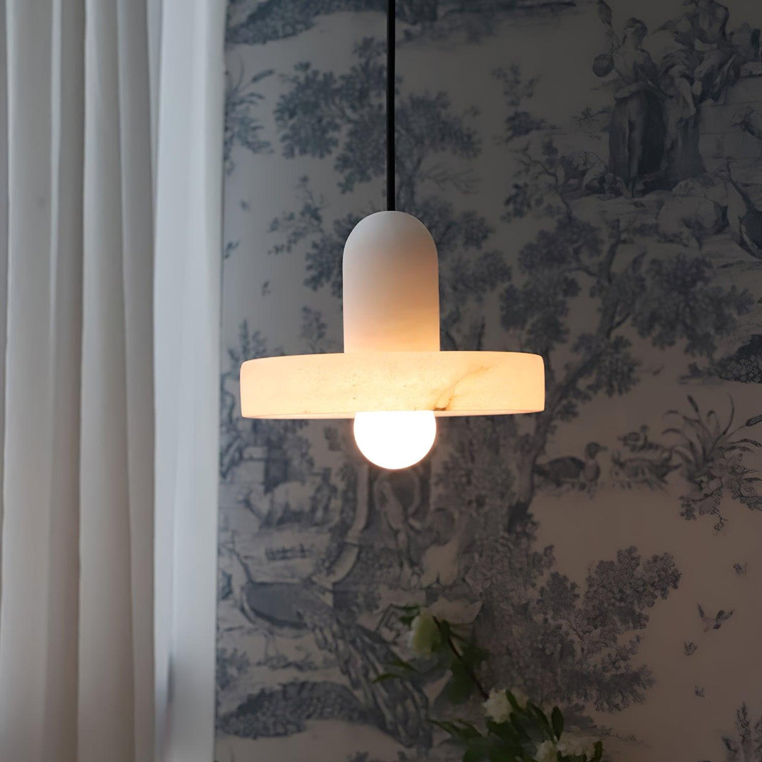 Carrara Alabaster Pendelleuchte