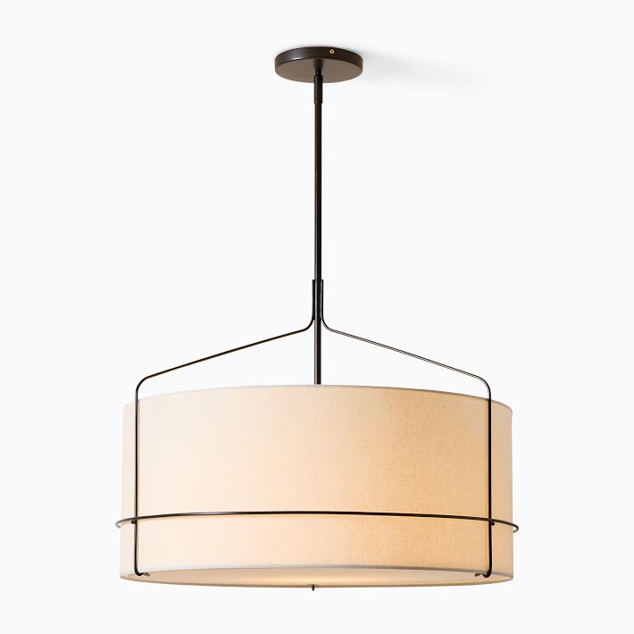 Lámpara colgante Horelia - Lámpara de techo industrial con metal bronce oscuro