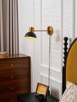 Load image into Gallery viewer, Adjustable Arm Plug In Wall Lamp
