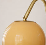 Load image into Gallery viewer, French Brass Glass Globe Wall Light