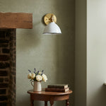 Bild in der Galerieansicht laden, Conique Metal  Wall Sconce - White Metal Shade - Industrial Modern Lighting
