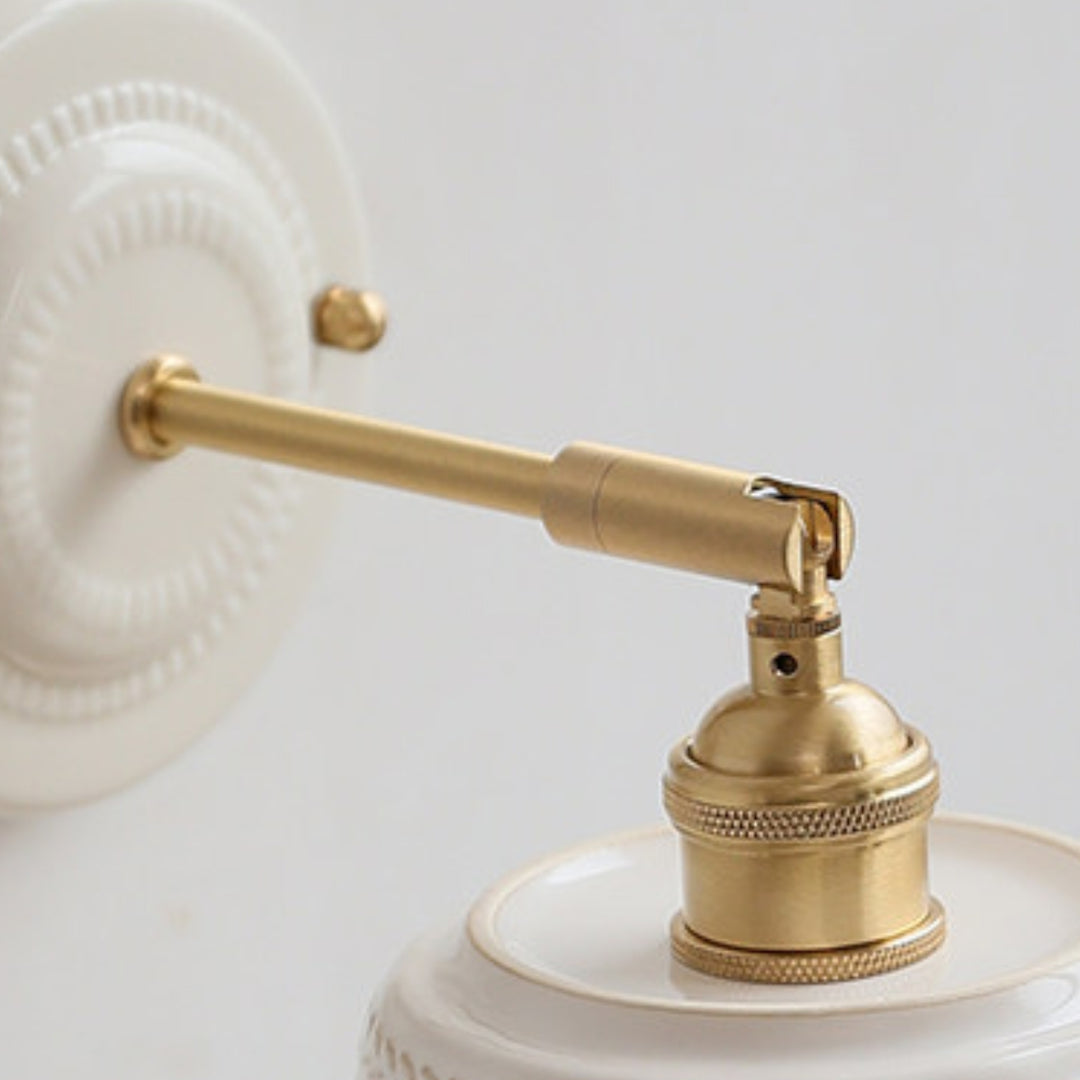 Lámpara de pared minimalista de cerámica para cabecera
