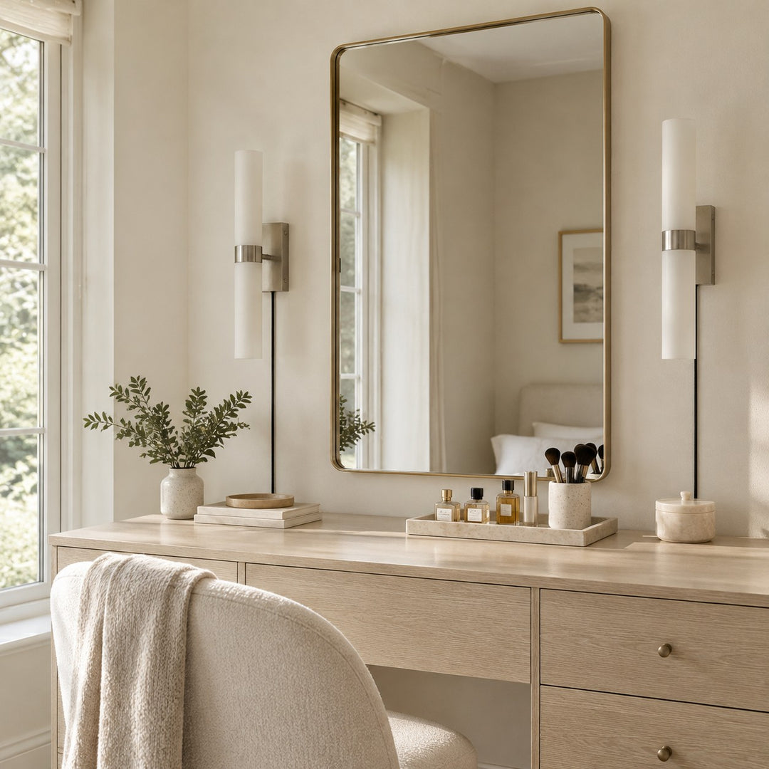 Modern Double Tube Design Plug-In Wall Sconce