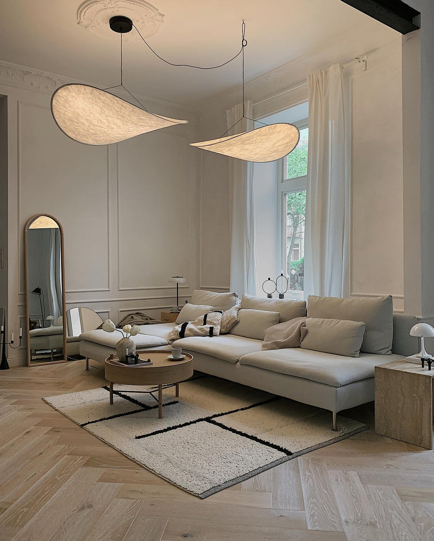 Cloudlike Mulberry Silk Plug-In Pendant Light