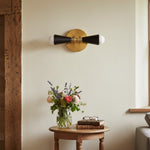 Cargar imagen en el visor de la Galería, Pyralis Cone Art Deco Wall Light - Multi-Directional Sconce for Vanity or Wall
