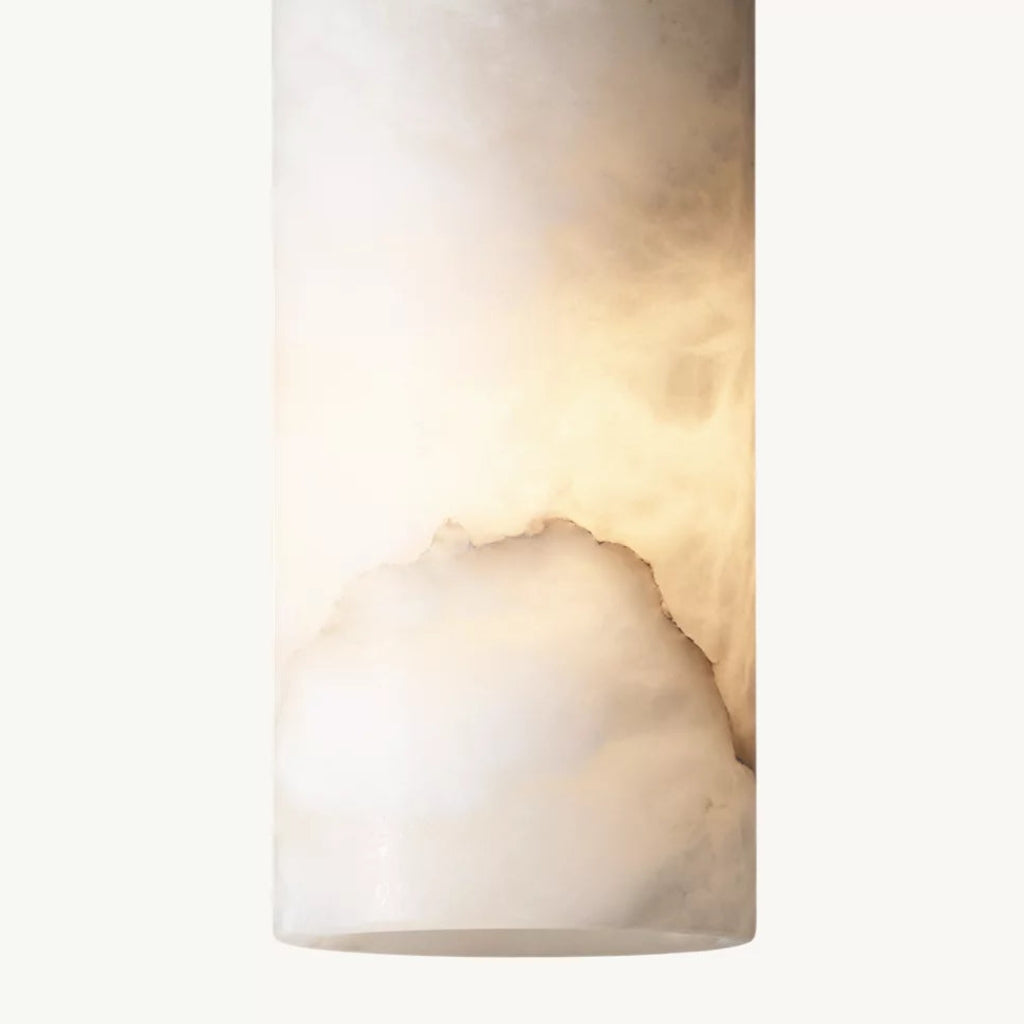 Suspension Albâtre Milieu du Siècle Alabresca – Lampe Suspendue Multi-têtes pour Îlot de Cuisine