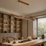 Cargar imagen en el visor de la Galería, Wood Color Resin Linear Branch Pendant Light
