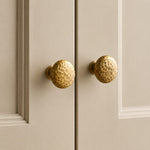Cargar imagen en el visor de la Galería, Hammered solid brass cabinet knob