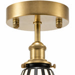 Load image into Gallery viewer, Antique-brass ceiling canopy and lamp holder detail
