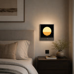 Cargar imagen en el visor de la Galería, Sunset Ripple Integrated LED Wall Light with Brushed Silver Frame
