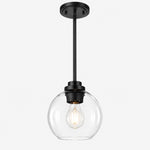 Charger l'image dans la visionneuse de galerie, Modern Clear Glass Pendant Light for Kitchen Island and Foyer